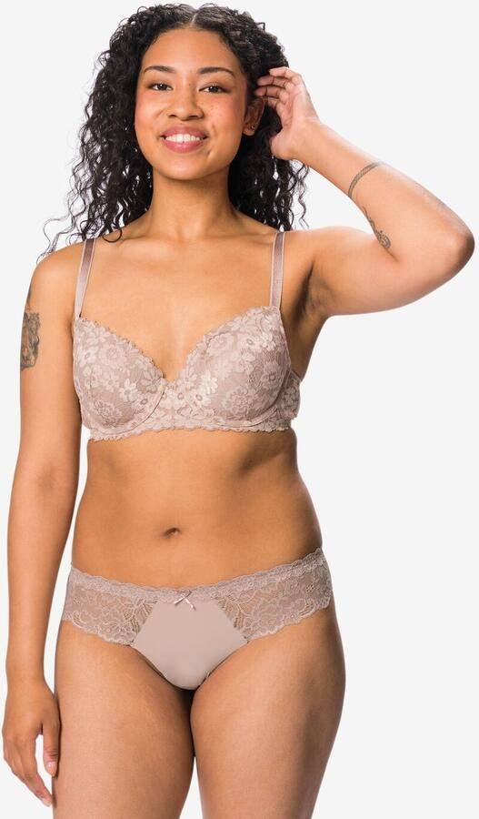 HEMA Damesstring Micro Beige (beige) - Foto 2