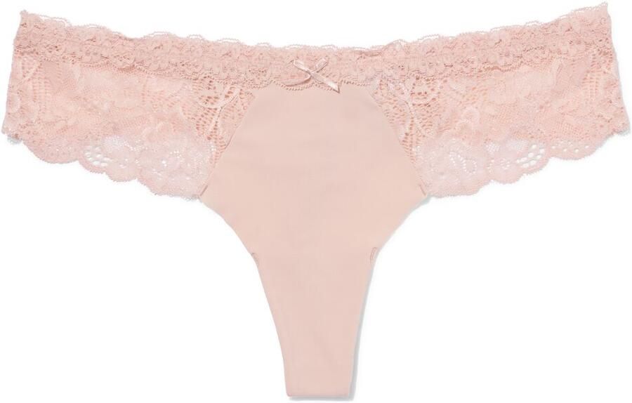HEMA Damesstring Micro Lichtroze (lichtroze)