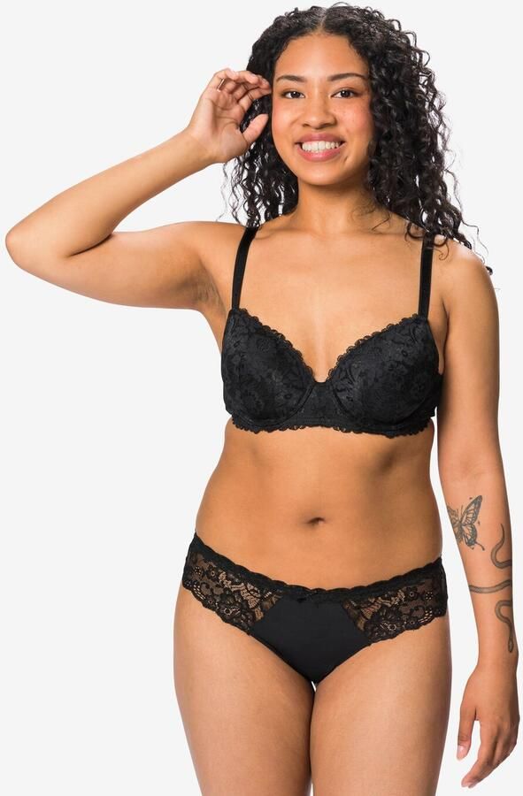 HEMA Damesstring Micro Zwart (zwart) - Foto 2