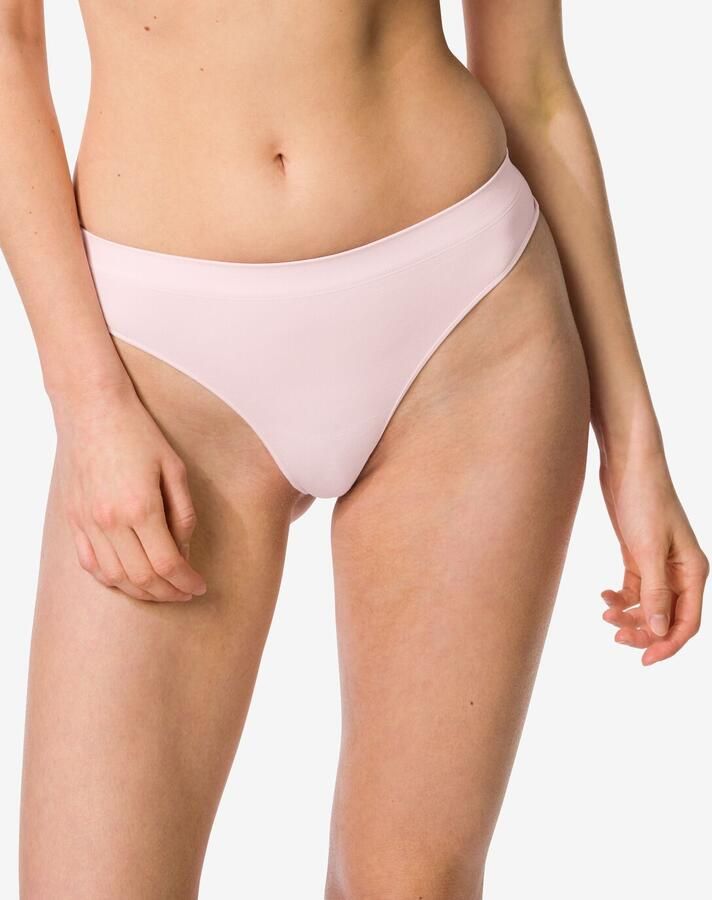 HEMA Damesstring Naadloos Micro Lichtroze (lichtroze) - Foto 2