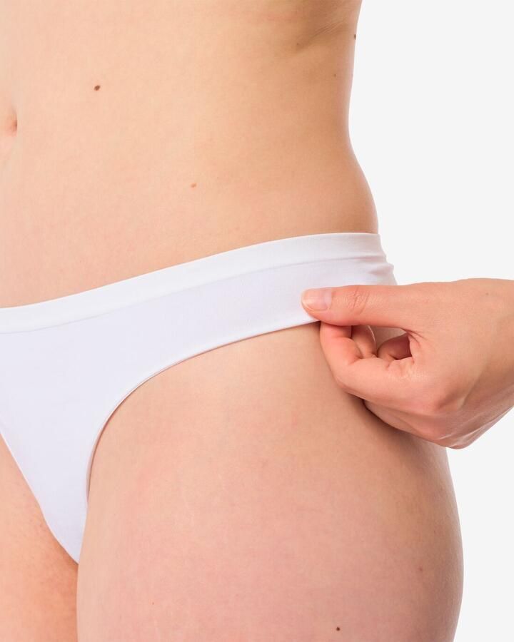 HEMA Damesstring Naadloos Micro Wit (wit) - Foto 2