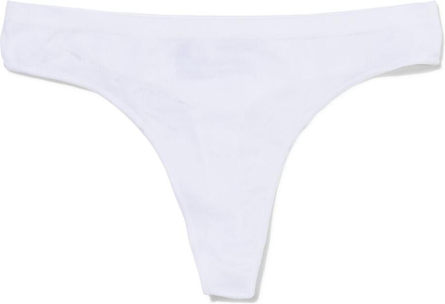 HEMA Damesstring Naadloos Micro Wit (wit)