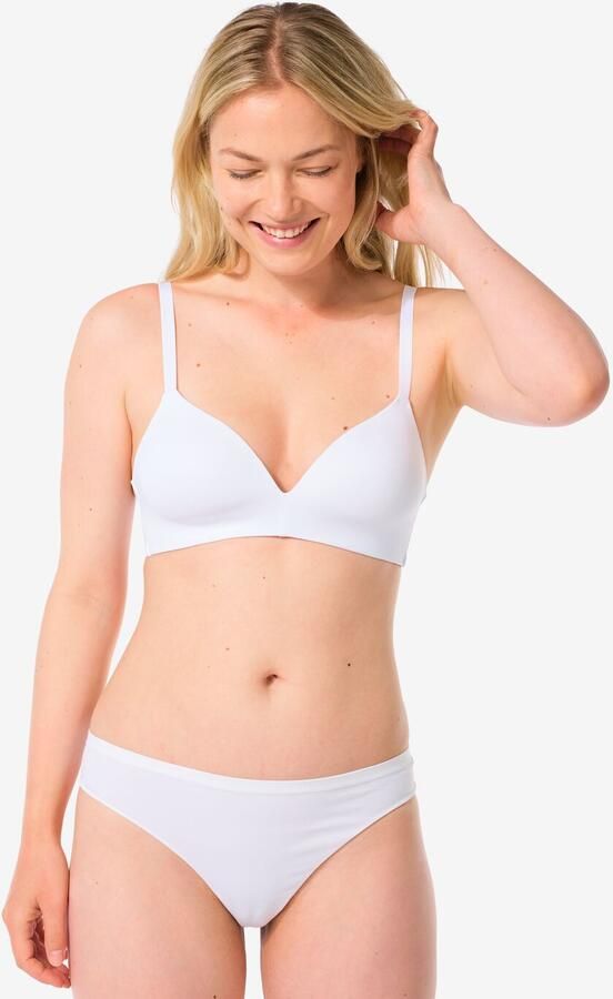 HEMA Damesstring Naadloos Micro Wit (wit) - Foto 2