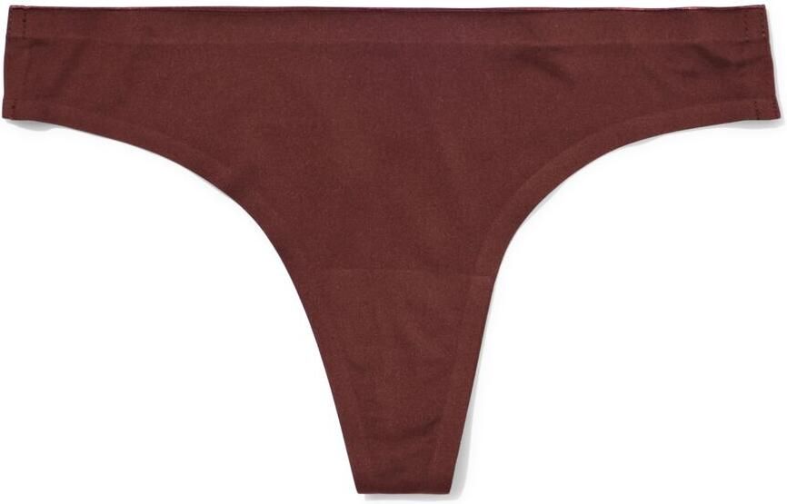 HEMA Damesstring Second Skin Micro Donkerbruin (donkerbruin)