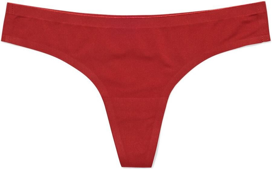 HEMA Damesstring Second Skin Micro Donkerrood (donkerrood)