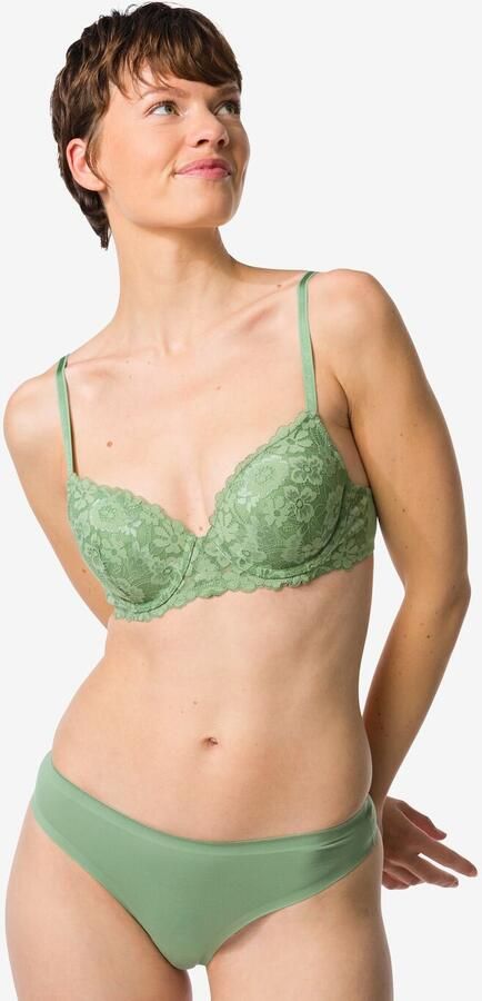 HEMA Damesstring Second Skin Micro Groen (groen) - Foto 2