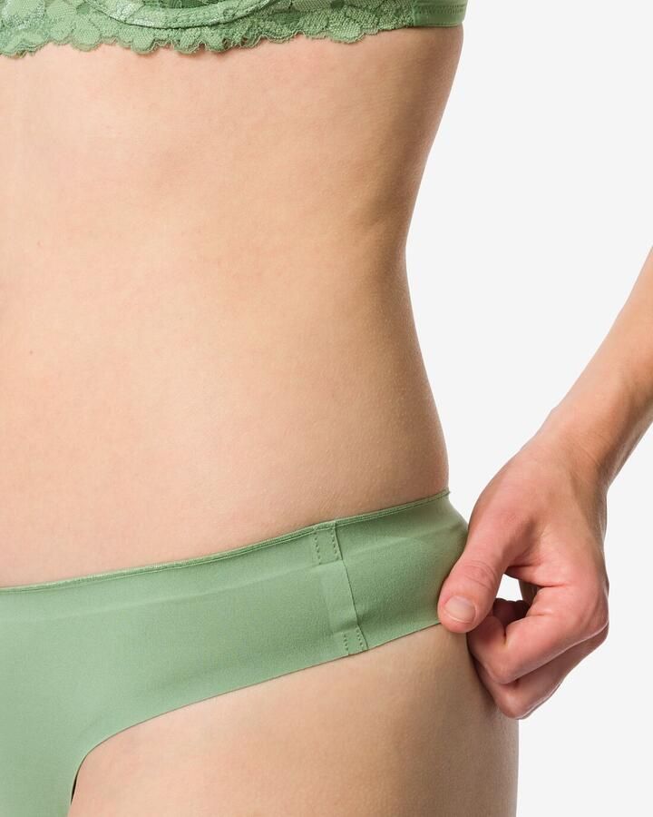 HEMA Damesstring Second Skin Micro Groen (groen) - Foto 2