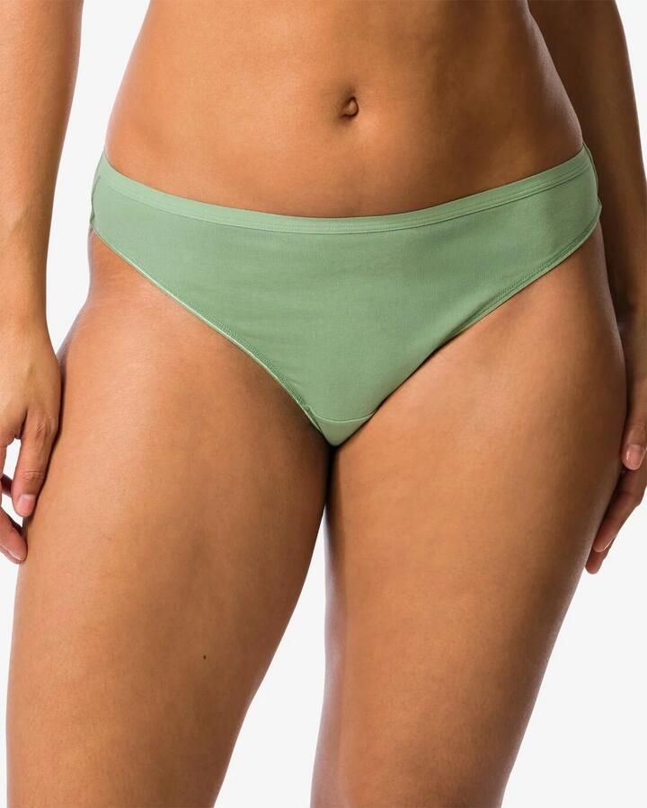 HEMA Damesstrings Katoen 2 Stuks Groen (groen) - Foto 2