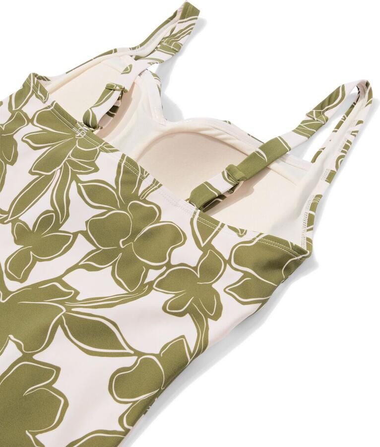 HEMA Damestankinitop Demy Shaping Fit Structuur Groen (groen)