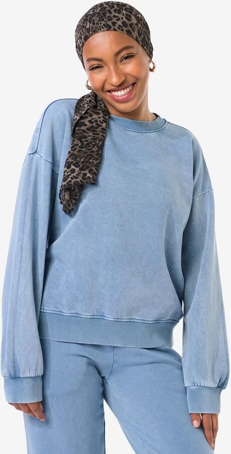 HEMA Damestrui Esmee Jersey Relaxed Fit Blauw (blauw) - Foto 2
