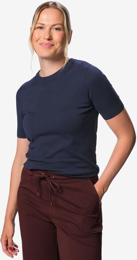 HEMA Damestrui Fally Gebreid Donkerblauw (donkerblauw)