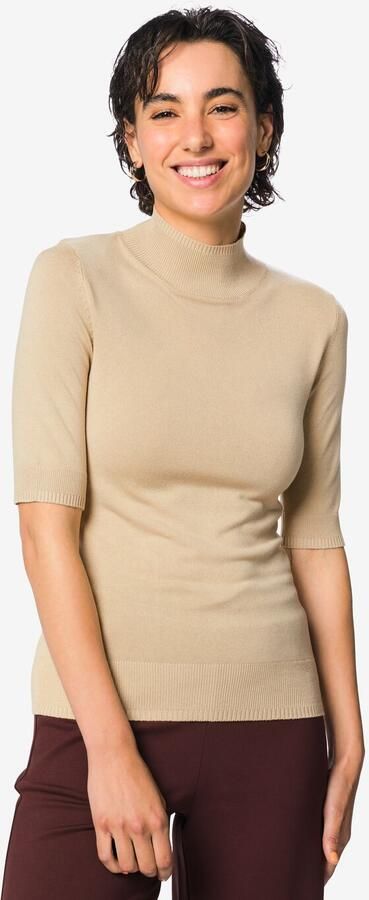 HEMA Damestrui Lily Fijngebreid Beige (beige)