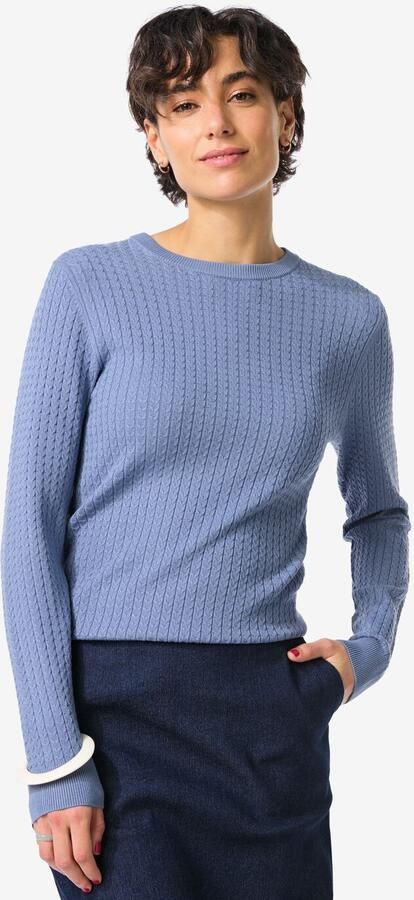 HEMA Damestrui Livia Kabel Blauw (blauw)