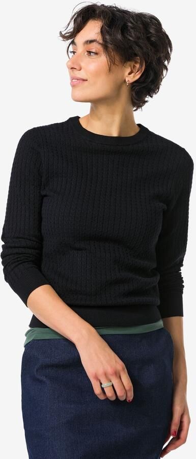 HEMA Damestrui Livia Kabel Zwart (zwart) - Foto 2