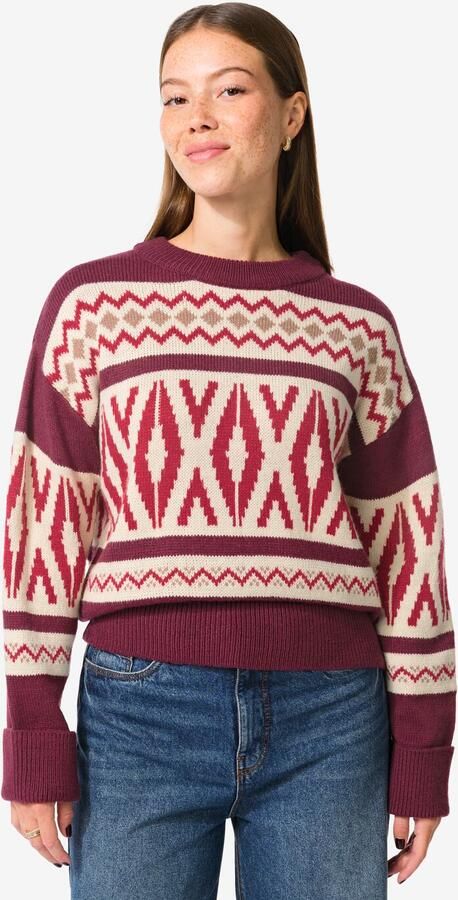 HEMA Damestrui Oona Grafisch Zwart (zwart) - Foto 2