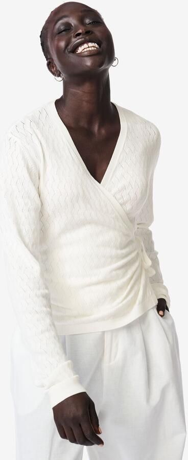 HEMA Damesvest Fally Ajour Wit (wit)