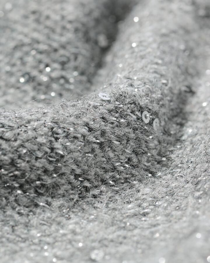 HEMA Damesvest Gia Glitter Middengrijs (middengrijs)