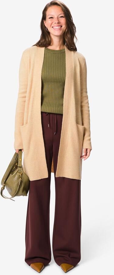 HEMA Damesvest Lana Acryl Beige
