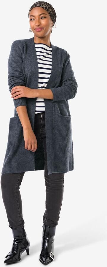 HEMA Damesvest Lana Blauw (blauw) - Foto 3