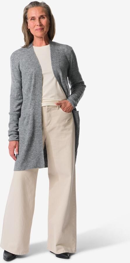 HEMA Damesvest Lana Middengrijs (middengrijs) - Foto 2