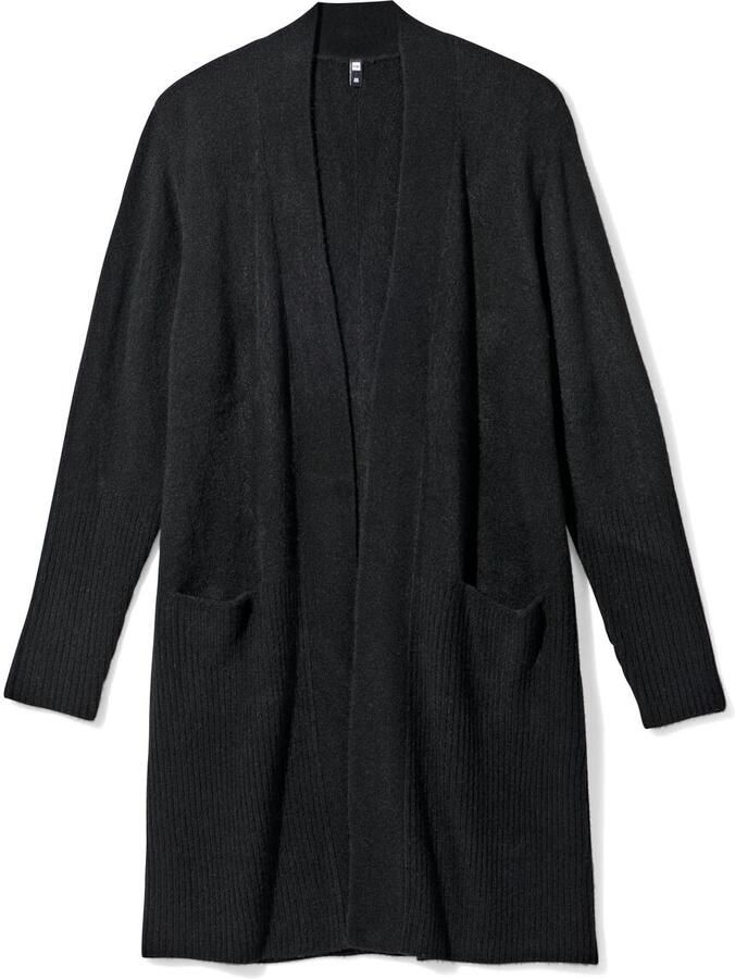 HEMA Dames Vest Lana Gebreid Zwart (zwart)