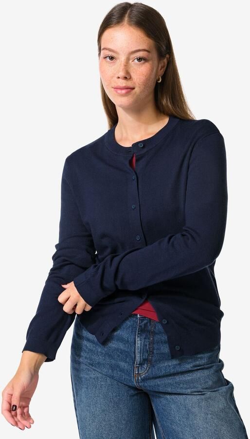 HEMA Damesvest Lila Donkerblauw (donkerblauw) - Foto 2