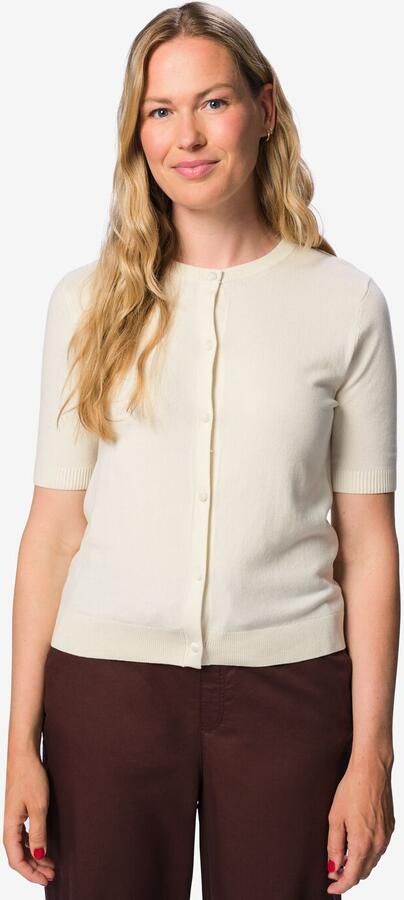 HEMA Damesvest Lila Gebreid Gebroken Wit (gebroken wit)