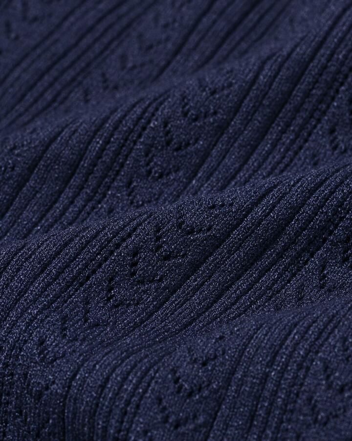 HEMA Damesvest Louisa Kabel Donkerblauw (donkerblauw)