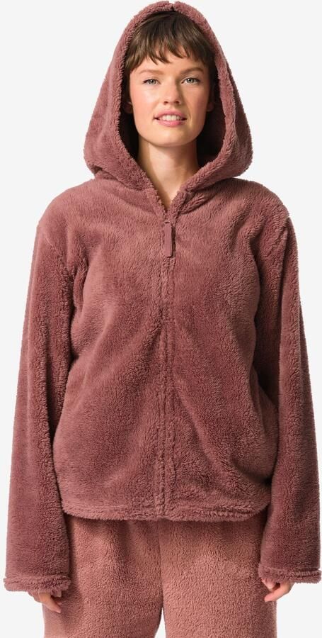 HEMA Damesvest Teddy Middenbruin (middenbruin) - Foto 2