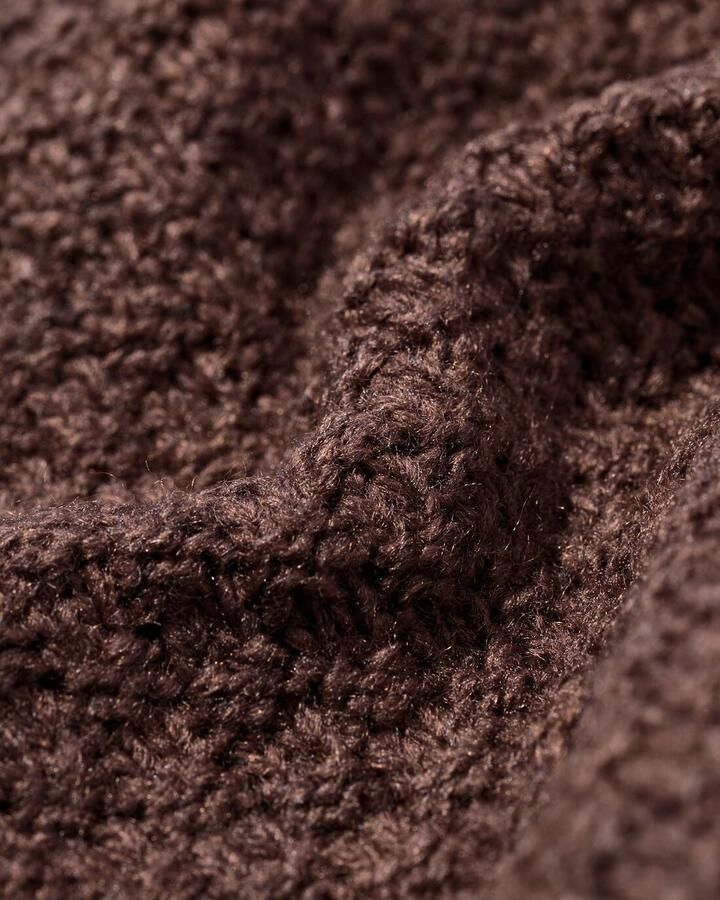 HEMA Damesvest Zelda Kabel Grofgebreid Bruin - Foto 2