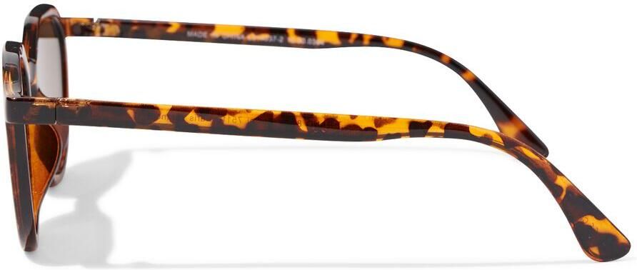 HEMA Dameszonnebril Hexago Bruin (Brown)