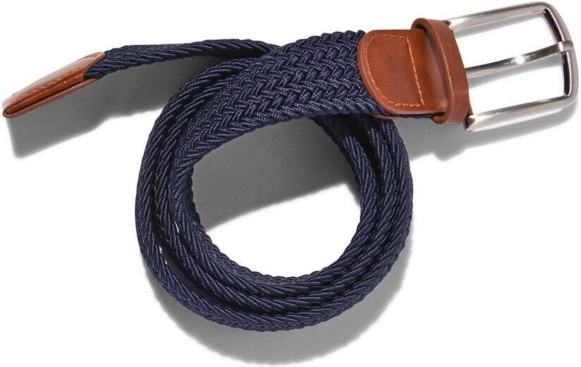 HEMA Gevlochten Elastische Heren Riem 3.5cm Blauw (blauw)