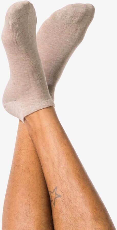 HEMA Heren Enkelsokken Bamboe Beige (beige) - Foto 2