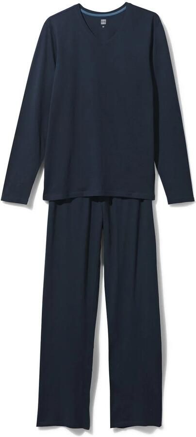 HEMA Heren Pyjama Donkerblauw (donkerblauw) - Foto 3