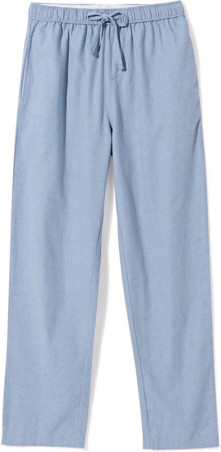HEMA Heren Pyjamabroek Pepijn Regular Fit Chambray Middenblauw