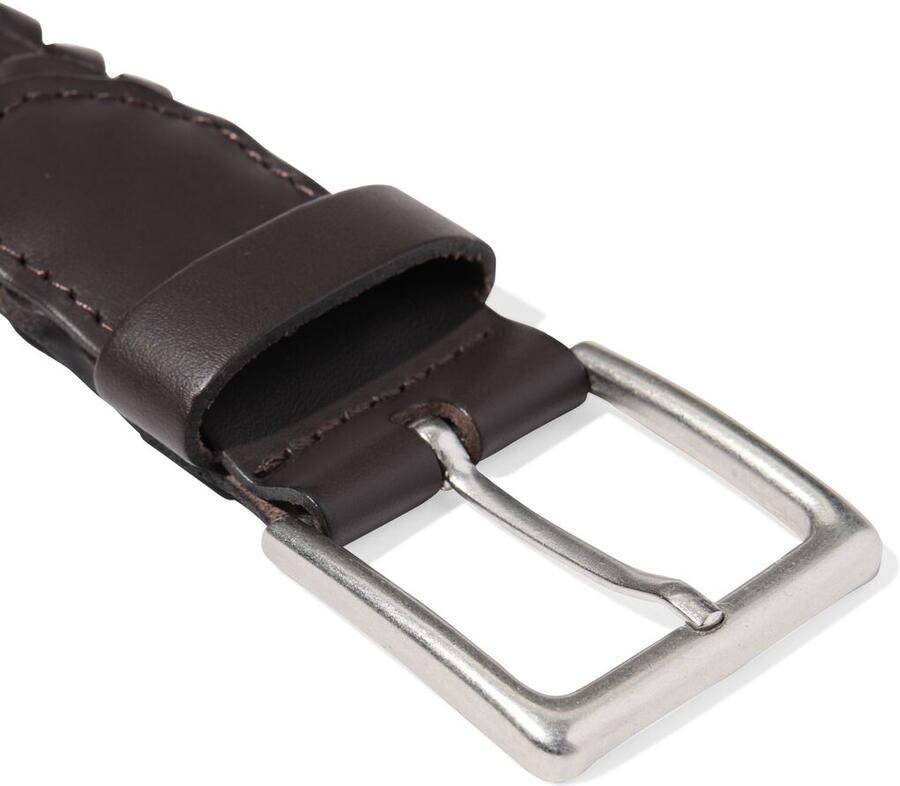 HEMA Heren Riem Leer Gevlochten Brons (brons)
