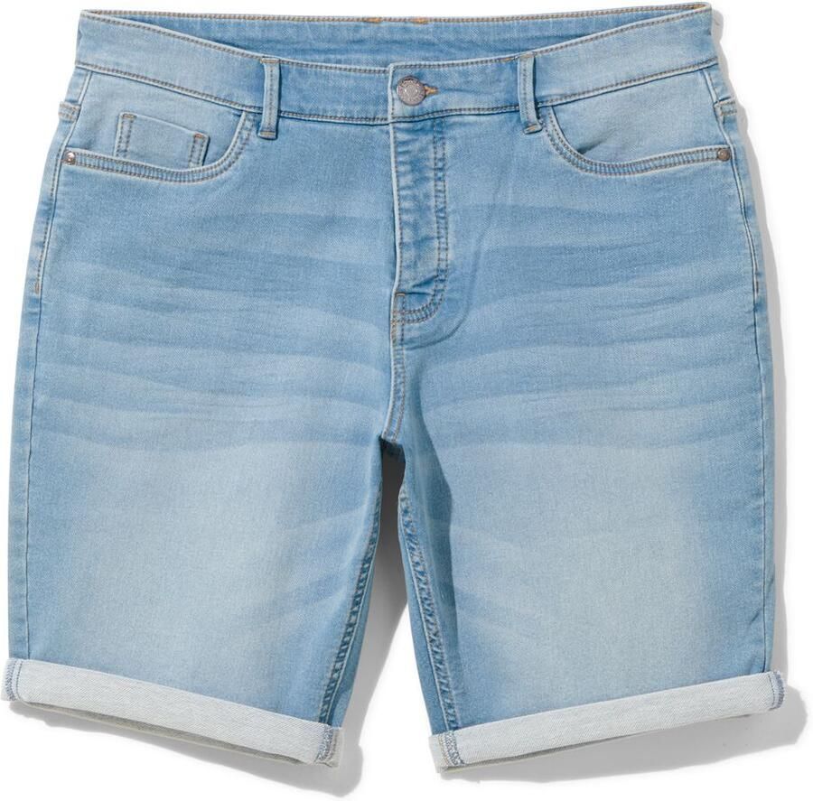 HEMA Heren Short Jogdenim Lichtblauw (lichtblauw) - Foto 2