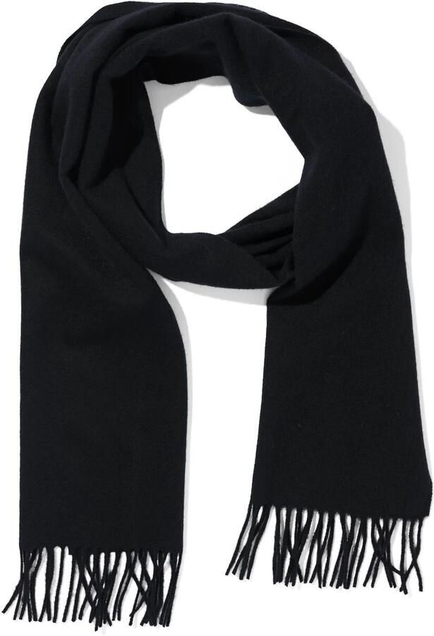 HEMA Heren Sjaal Van Wol 180x30 (zwart) - Foto 1
