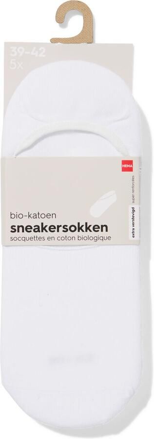 HEMA Heren Sneakersokken 5 Paar Wit
