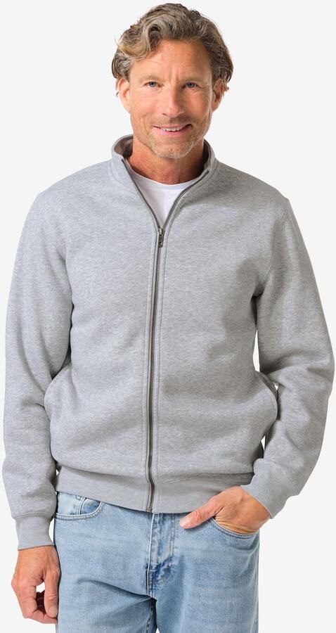 HEMA Heren Sweatvest Nielson Lichtgrijs (lichtgrijs) - Foto 2