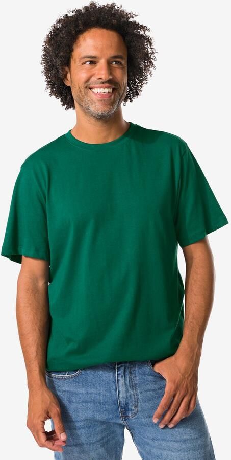 HEMA Heren T-shirt Donkergroen (donkergroen) - Foto 2