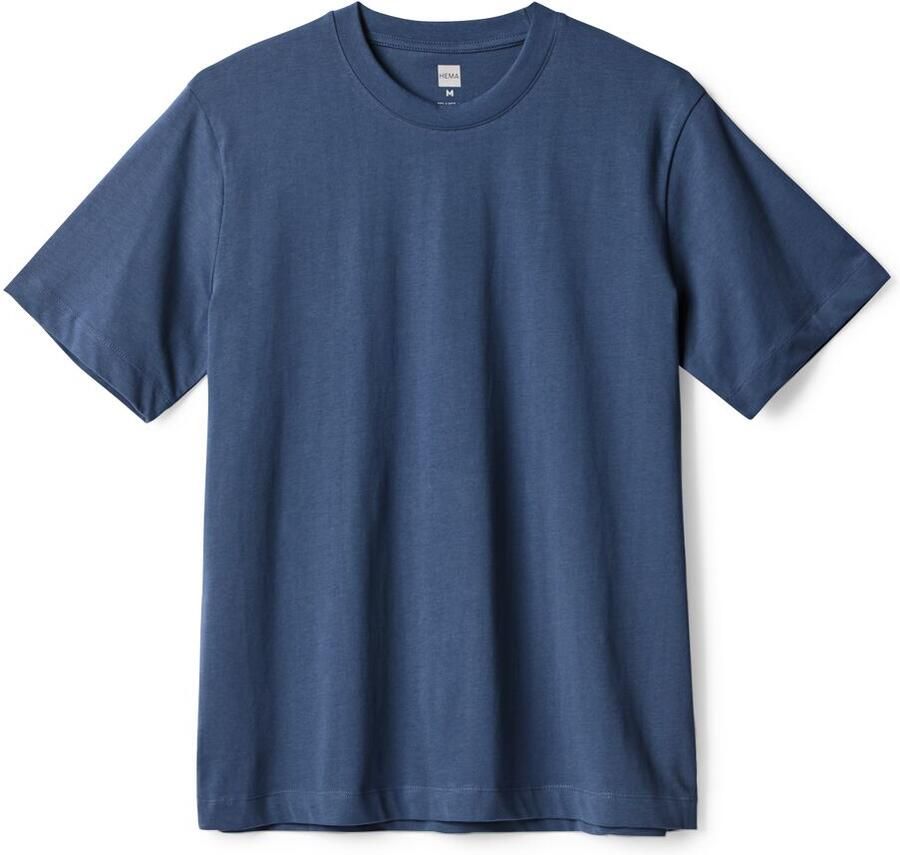HEMA Heren T-shirt Elias Jersey Blauw - Foto 2