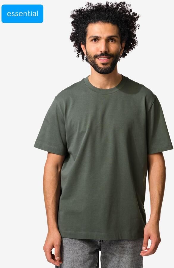 HEMA Heren T-shirt Elias Relaxed Fit Grijs (grijs) - Foto 2