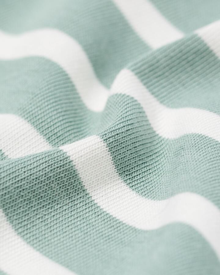 HEMA Heren T-shirt Elias Relaxed Fit Strepen Lichtgroen (lichtgroen)