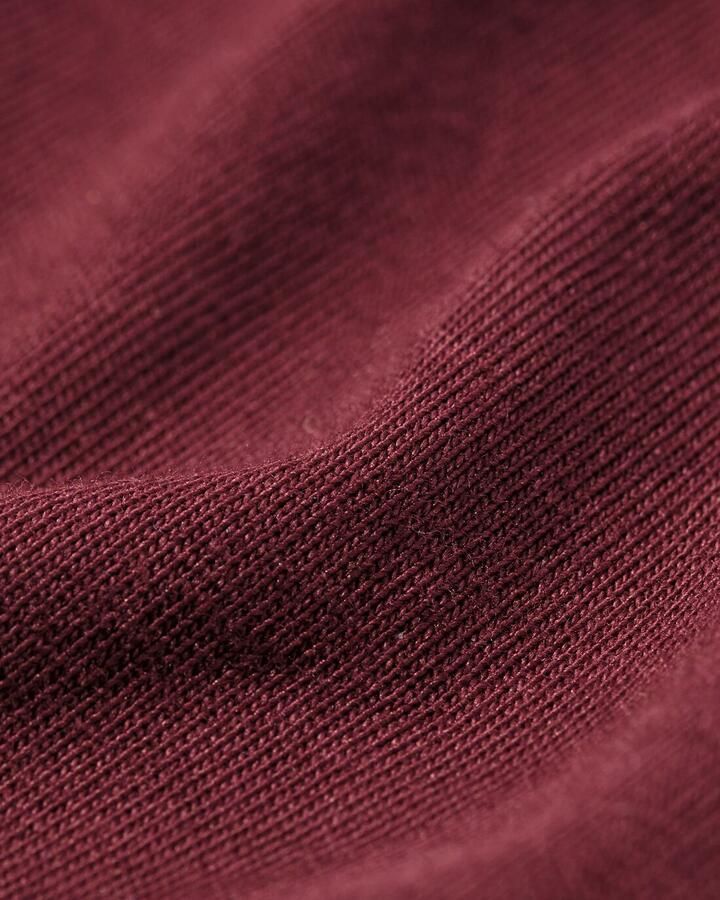 HEMA Heren T-shirt Regular Donkerrood (donkerrood)