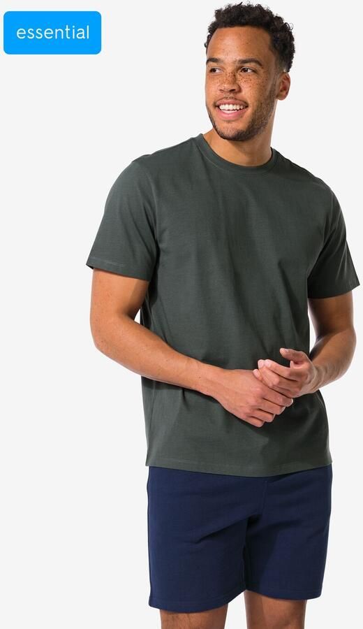 HEMA Heren T-shirt Regular Fit Grijs (grijs) - Foto 2