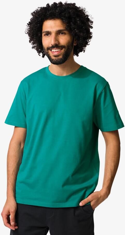 HEMA Heren T-shirt Regular Fit Lichtgroen (lichtgroen)