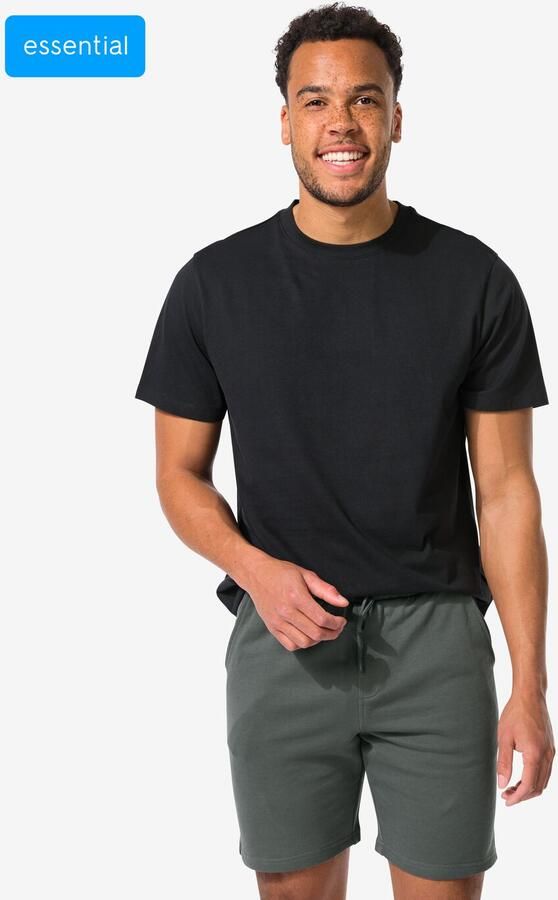 HEMA Heren T-shirt Regular Fit Zwart (zwart) - Foto 2