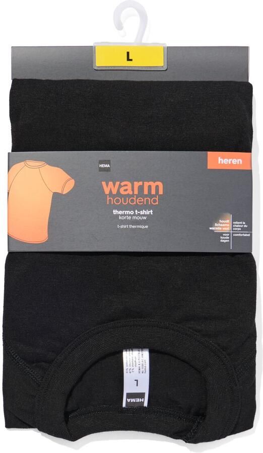 HEMA Heren Thermo T-shirt Zwart (zwart) - Foto 2