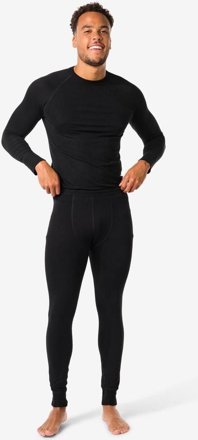 HEMA Heren Thermobroek Zwart (zwart)